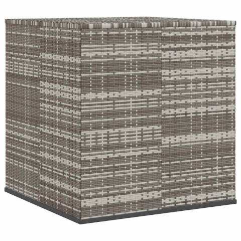 SKRZYNIA NA PODUSZKI OGRODOWE RATTAN 100X97,5X104CM SZARA