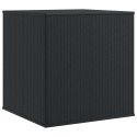 SKRZYNIA NA PODUSZKI OGRODOWE RATTAN PE 100X97,5X104CM CZARNA
