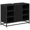 VidaXL Zestaw mebli łazienkowych 4 pcs Czarny dąb 80 x 33 x 60 cm