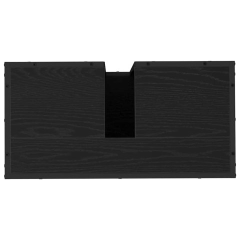 VidaXL Zestaw mebli łazienkowych 4 pcs Czarny dąb 80 x 33 x 60 cm