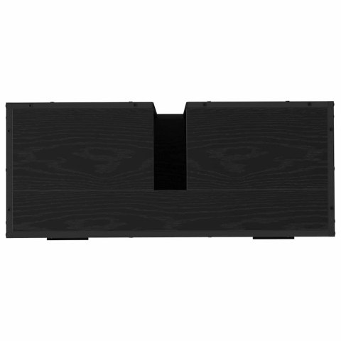 VidaXL Zestaw mebli łazienkowych 4 pcs Czarny dąb 80 x 33 x 60 cm