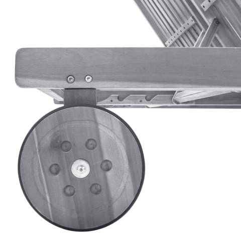 LEŻAKI 2 SZT. LITE DREWNO AKACJOWE