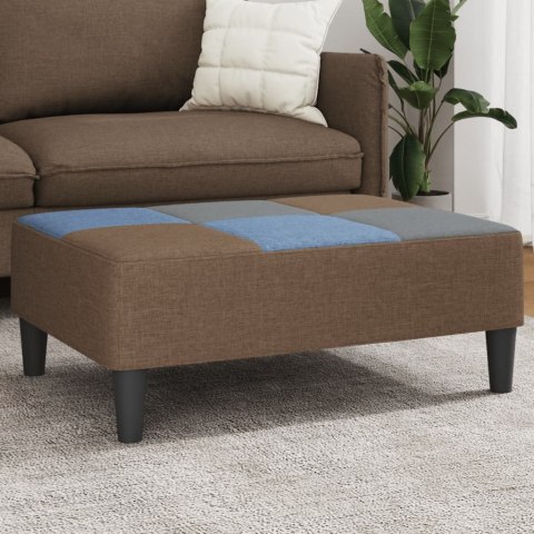 VidaXL Podnóżek, patchworkowy, 77x55x31 cm, tapicerowany tkaniną