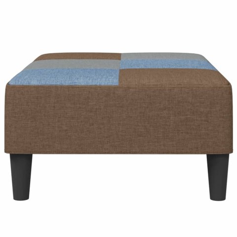 VidaXL Podnóżek, patchworkowy, 77x55x31 cm, tapicerowany tkaniną