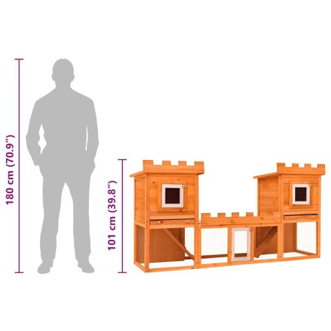 DUŻA KLATKA DLA KRÓLIKÓW LUB INNYCH ZWIERZĄT 2-POZIOMOWA