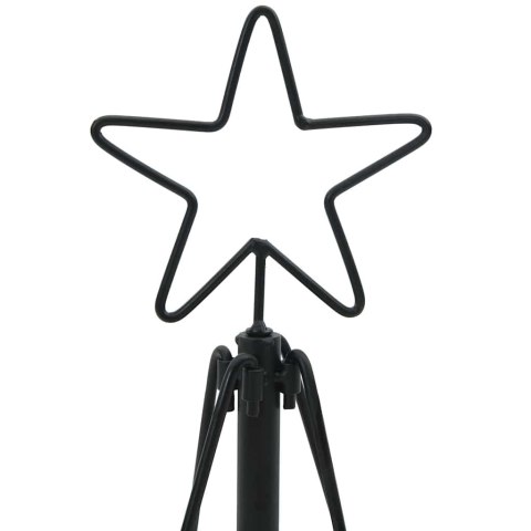 CHOINKA STOŻKOWA ŚWIĄTECZNA Z PODSTAWĄ CZARNY 90CM STAL