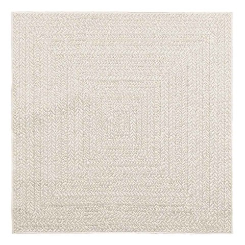 DYWAN "ZIZUR" KREMOWY WYGLĄD JUTY DO WEWNĄTRZ I NA ZEWNĄTRZ