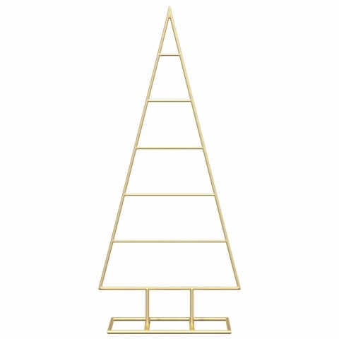 METALOWA CHOINKA ŚWIĄTECZNA ZŁOTY 90CM STAL MALOWANA PROSZKOWO