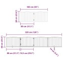 VidaXL Składana bramka dla psa, z drzwiami, 12 paneli, 960 cm