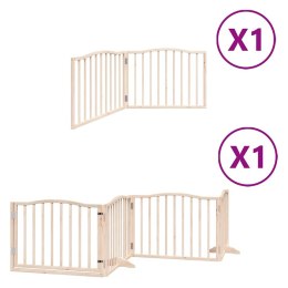 SKŁADANA BRAMKA DLA PSA Z DRZWIAMI 6 PANELI 480CM