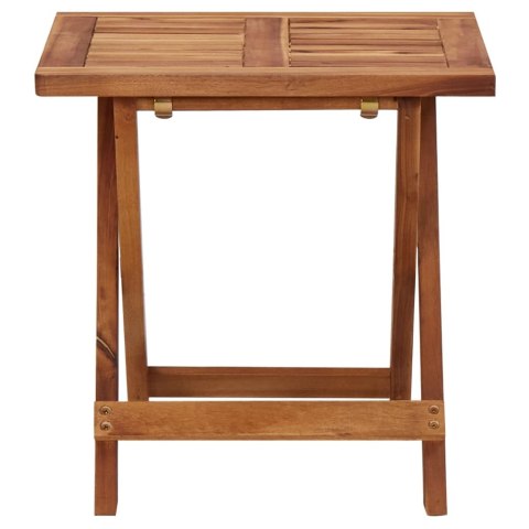 ZESTAW 2 LEŻAKÓW ZE STOLIKIEM LITE DREWNO AKACJOWE