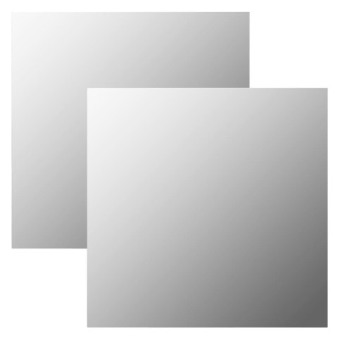 LUSTRA ŚCIENNE 2 SZT. 50X50CM KWADRATOWE SZKLANE