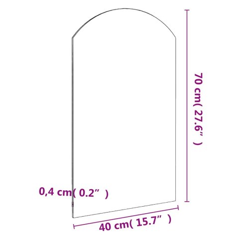 LUSTRO 70X40CM SZKLANE