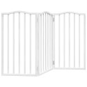 SKŁADANA BRAMKA ZABEZPIECZAJĄCA DLA PSA 3 PANELE BIAŁA 150CM
