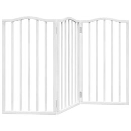 SKŁADANA BRAMKA ZABEZPIECZAJĄCA DLA PSA 3 PANELE BIAŁA 150CM