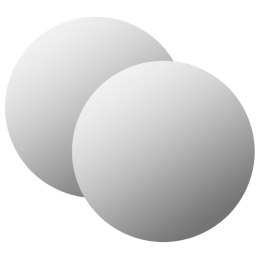 LUSTRA ŚCIENNE 2 SZT. 40CM OKRĄGŁE SZKLANE