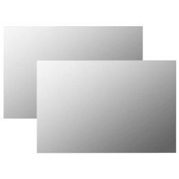 LUSTRA ŚCIENNE 2 SZT. 60X40CM PROSTOKĄTNE SZKLANE