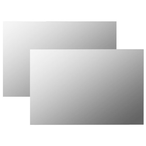 LUSTRA ŚCIENNE 2 SZT. 60X40CM PROSTOKĄTNE SZKLANE