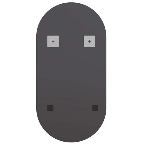 LUSTRO Z LAMPAMI LED 40X20CM SZKLANE OWALNE