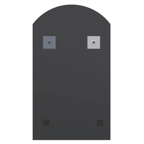 LUSTRO Z LAMPAMI LED 70X40CM SZKLANE Z ŁUKIEM