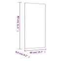 LUSTRO ŚCIENNE 40X80CM SZKLANE PROSTOKĄTNE