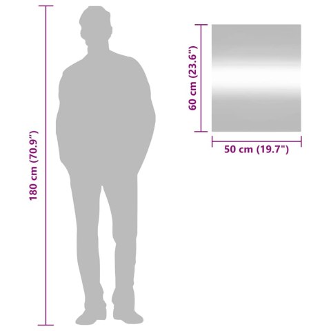 LUSTRO ŚCIENNE 50X60CM SZKLANE PROSTOKĄTNE