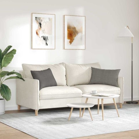 PODUSZKI NA SOFĘ 2 SZT. JASNOSZARY 60X40CM TKANINA SZTRUKSOWA