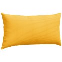 PODUSZKI NA SOFĘ 2 SZT. JASNOŻÓŁTY 80X40CM TKANINA SZTRUKSOWA