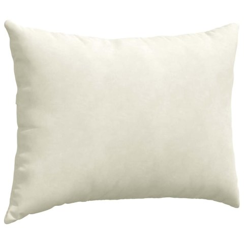 PODUSZKI NA SOFĘ 2 SZT. KREMOWY 70X50CM TKANINA SZTRUKSOWA