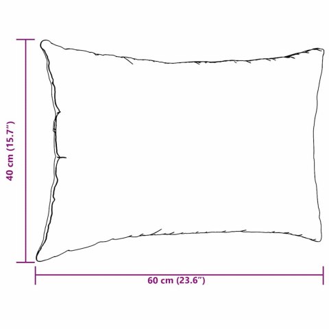 PODUSZKI NA SOFĘ 2 SZT. ŻÓŁTY 60X40CM TKANINA SZTRUKSOWA