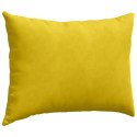 PODUSZKI NA SOFĘ 2 SZT. ŻÓŁTY 70X50CM TKANINA SZTRUKSOWA
