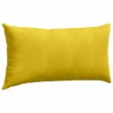 PODUSZKI NA SOFĘ 2 SZT. ŻÓŁTY 80X40CM TKANINA SZTRUKSOWA