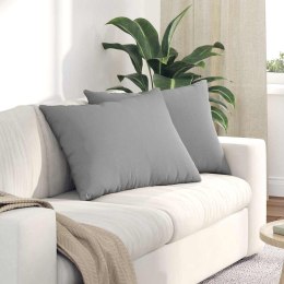 PODUSZKI NA SOFĘ SZARY TKANINA