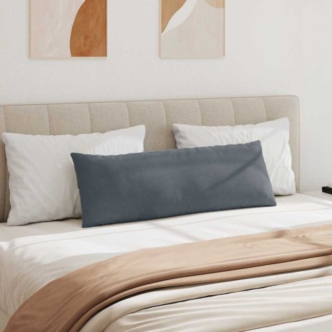 PODUSZKI NA SOFĘ 2 SZT. CIEMNOSZARY 120X40CM