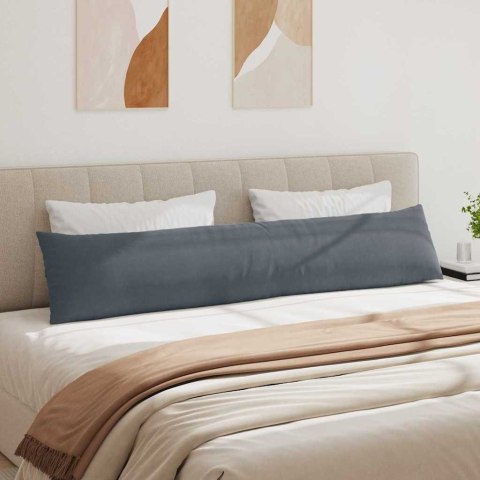 PODUSZKI NA SOFĘ 2 SZT. CIEMNOSZARY 200X40CM