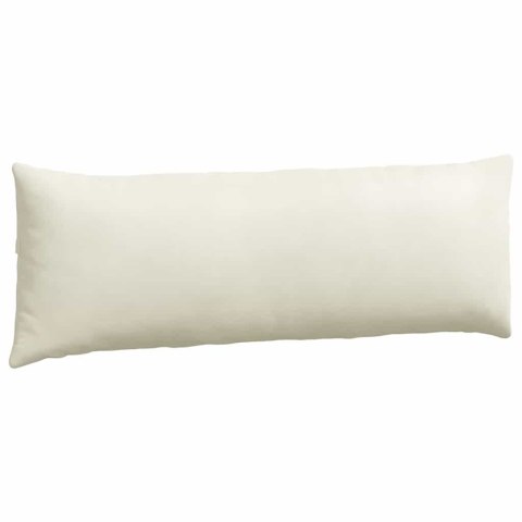 PODUSZKI NA SOFĘ 2 SZT. KREMOWY 120X40CM TKANINA SZTRUKSOWA