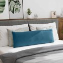 PODUSZKI NA SOFĘ 2 SZT. NIEBIESKI 120X40CM TKANINA SZTRUKSOWA