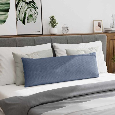 PODUSZKI NA SOFĘ 2 SZT. NIEBIESKI 120X40CM TKANINA SZTRUKSOWA