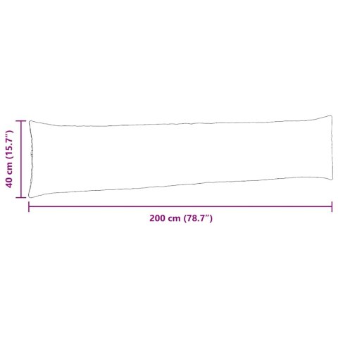 VidaXL Poduszki na sofę 2 pcs Różowy 200 x 40 cm Tkanina sztruksowa