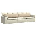 VidaXL Poduszki na sofę Kremowy tkanina
