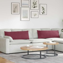 PODUSZKI NA SOFĘ CZERWONE WINO TKANINA