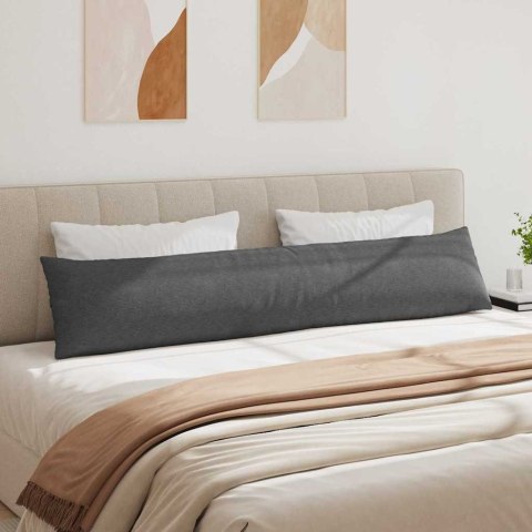 PODUSZKI NA SOFĘ 2 SZT. CIEMNOSZARY 200X40CM