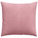 PODUSZKI NA SOFĘ 2 SZT. RÓŻOWY 45X45CM TKANINA SZTRUKSOWA