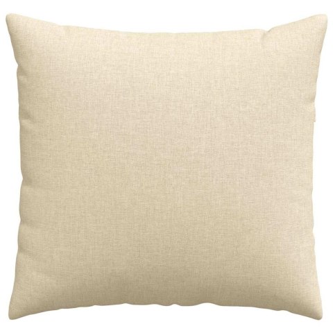 PODUSZKI NA SOFĘ KREMOWY TKANINA