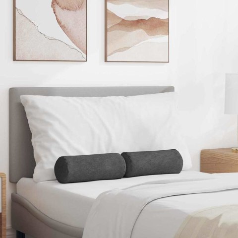 PODUSZKI WAŁKOWE 2 SZT. CIEMNOSZARY Ø 15X40CM