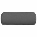 PODUSZKI WAŁKOWE 2 SZT. CIEMNOSZARY Ø 25X70CM TKANINA