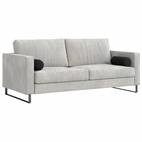 PODUSZKI WAŁKOWE 2 SZT. CZARNY Ø 15X40CM TKANINA