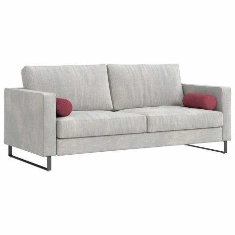 PODUSZKI WAŁKOWE 2 SZT. CZERWONE WINO Ø 15X40CM TKANINA