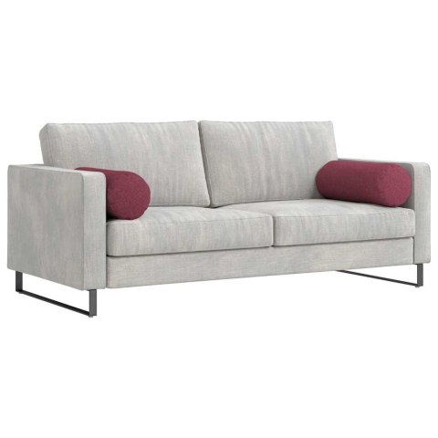 PODUSZKI WAŁKOWE 2 SZT. CZERWONE WINO Ø 25X70CM TKANINA