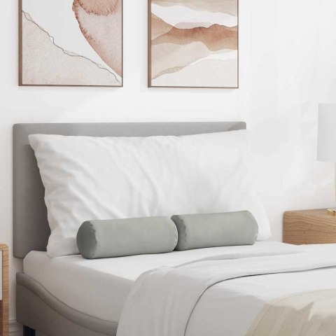 PODUSZKI WAŁKOWE 2 SZT. JASNOSZARY Ø 15X40CM